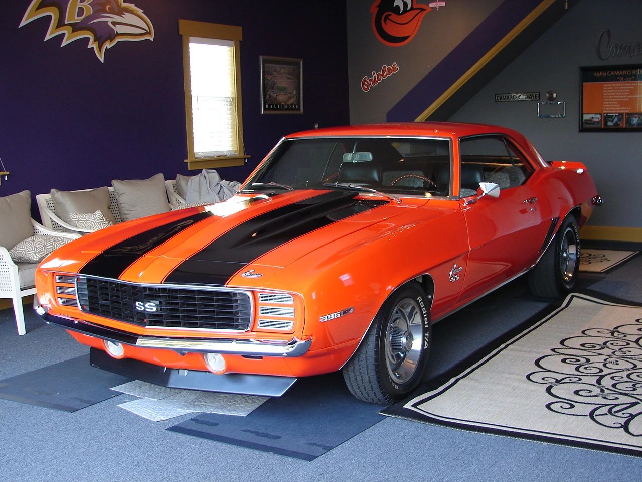 Orange 1969 Camaro SS
